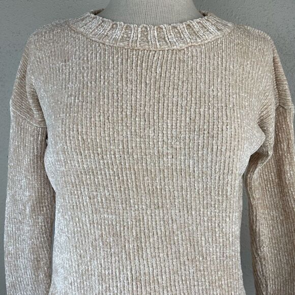 Aerie Gold Metallic Sweater Size XS EUC - Picture 2 of 7